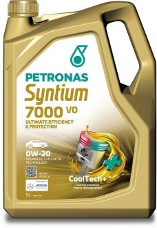 Олива моторна SYNTIUM 7000 VO 0W-20 SP (5L) Petronas 70721M12EU