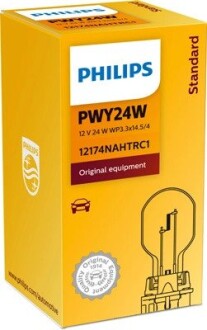 Лампа розжарювання PWY24W NAHTR 12v PHILIPS 12174NAHTRC1