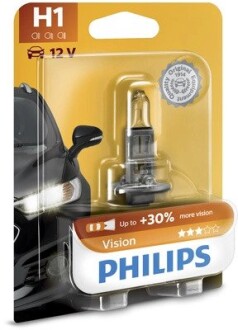 Лампа розжарювання H1premium 12v 55w P14,5s PHILIPS 12258PRB1