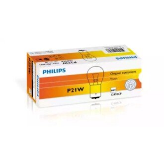 Лампа автомобільна 1 контакт P21W 12V BA15S (12498 CP) PHILIPS 770119