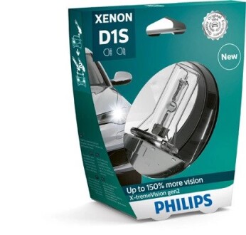 Лампа ксенонова D1S X-treme Vision 85В, 35Вт, PK32d-2 4800К+/-600К PHILIPS 85415XV2S1