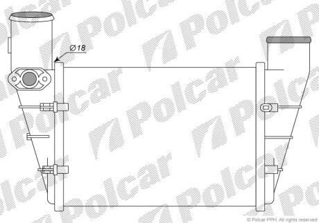 Інтеркулер VW Passat, Audi A4/A6 1.8T/1.9TDi 95-01 Polcar 1324J8-1 (фото 1)