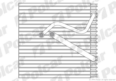 Испаритель кондиционера Audi A3, TT Seat Alhambra Skoda Octavia, Yeti VW Caddy 1.0-3.6 02.03- Polcar 1331P8-1