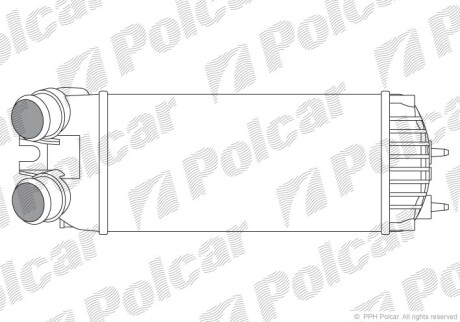 Інтеркулер PSA Berlingo/Xsara/Picasso/Partner 1.6HDi 05.04- Polcar 2351J8-3