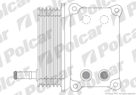 Радіатор масла Ford 2.0D/2.2D 08.00-02.16 Polcar 3218L8-1