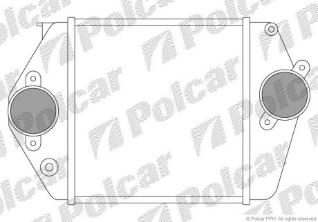 Інтеркулер MAZDA 6 2.0D 06.02-08.07 Polcar 4519J8A1