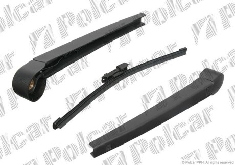 Щітка склоочисника задн. з привідним важелем Flat 280mm VW Golf VI 08-13 Polcar 9518RWT1