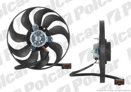 Вентилятор радіатора Seat Leon, Toledo Ii Skoda Octavia I Vw Bora, Bora I, Golf Iv, Golf V 1.4/1.6 09.96-06.06 Polcar 954123U6