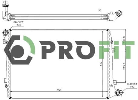 Радиатор охлаждения PROFIT 1740-0007