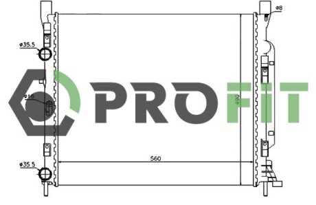 Радіатор охолоджування PROFIT 1740-0182