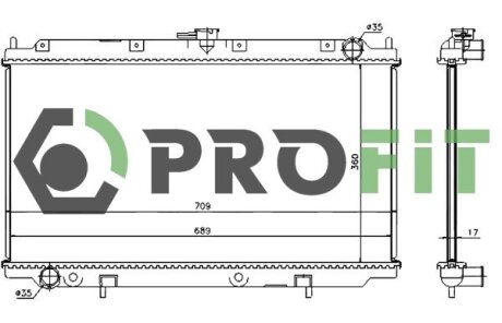 Радиатор охлаждения PROFIT 1740-0255