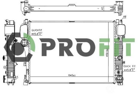 Радіатор охолоджування PROFIT 1740-0308