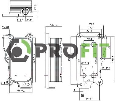 Радіатор масляний PROFIT 1745-0061