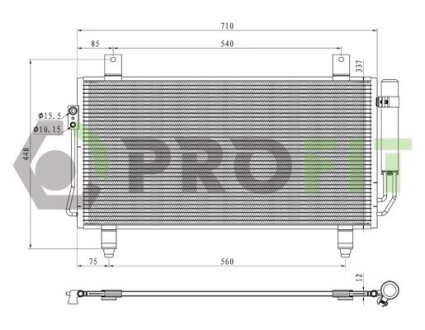 Конденсер кондиціонера PROFIT 1770-0272
