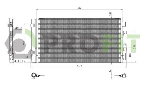 Конденсер кондиціонера PROFIT 1770-0378