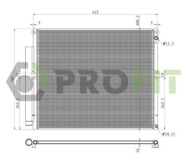Конденсер кондиционера PROFIT 1770-0400