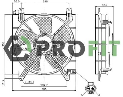 Вентилятор радіатора PROFIT 1850-0027 (фото 1)