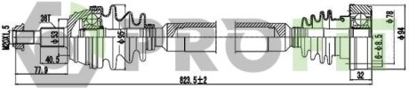 Полуось PROFIT 2730-0208