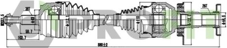 Полуось PROFIT 2730-1069
