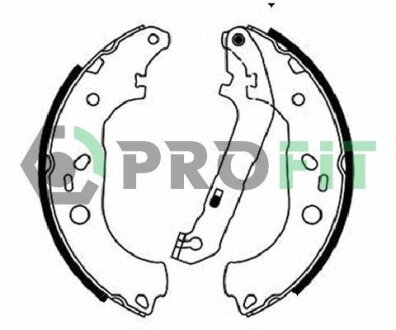 Колодки гальмівні барабанні PROFIT 5001-0687
