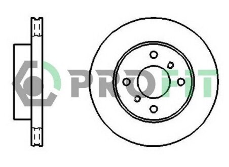 Диск гальмівний PROFIT 5010-0260