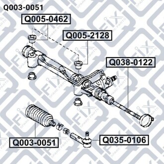 Пильовик рульової рейки Q-fix Q003-0051