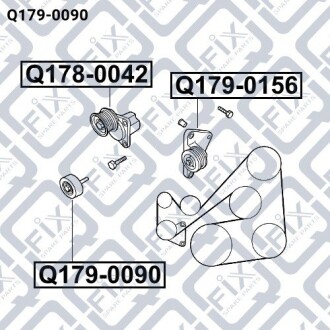 Ролик обвідний (комплект) Q-fix Q179-0090