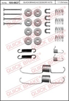 Монтажний комплект колодки QUICK BRAKE 1050637