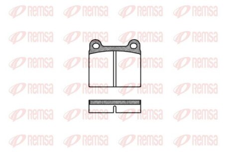 Колодки гальмівні дискові REMSA 0006.00