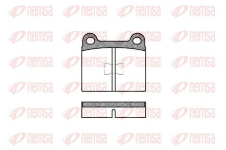 Колодка гальм. диск. AUDI, VW передн. REMSA 0017.00
