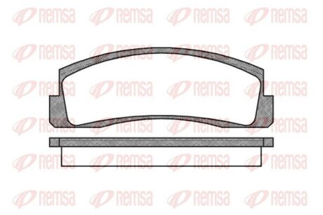 Колодки гальмівні дискові REMSA 0103.00