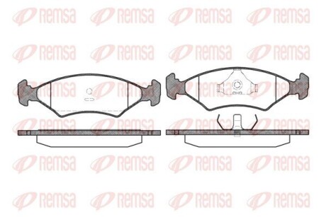 Колодка тормозов. диск. FORD ESCORT, FIESTA передн. (выр-во) REMSA 0119.20