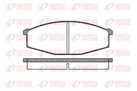 Колодки гальмівні дискові REMSA 0129.00
