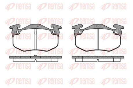 Колодки гальмівні дискові REMSA 0144.50