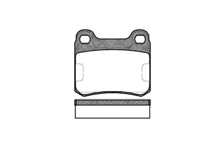 Колодка гальм. диск. MB 190 (W201), C-CLASS (W202) задн. REMSA 0157.10