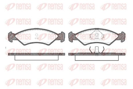 Колодки тормозные дисковые REMSA 0168.00