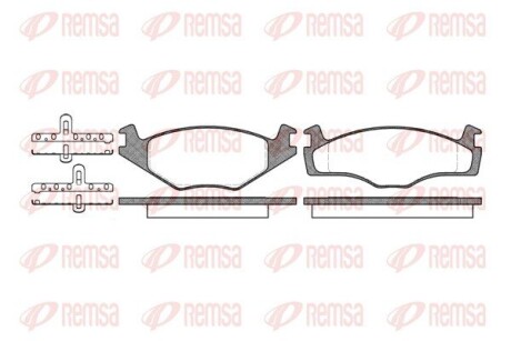 Колодка гальм. диск. SEAT IBIZA II (6K1), VW GOLF II (19E, 1G1), PASSAT (32B) передн. REMSA 0171.00