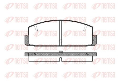 Колодки гальмівні дискові REMSA 0179.10