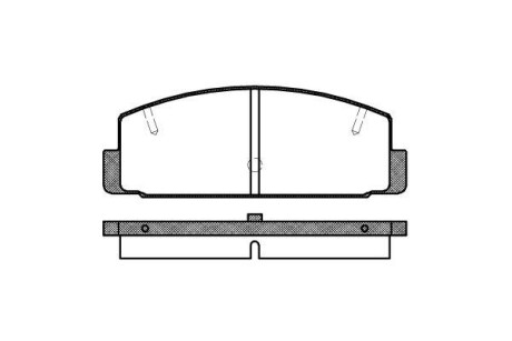 Колодка гальм. диск. MAZDA 626 V (GF)(GW) (04/98-08/02) задн. REMSA 0179.20