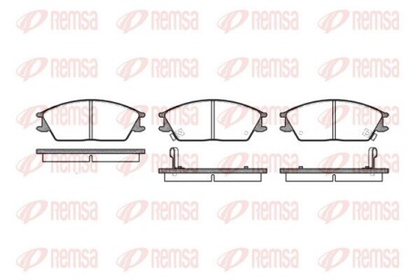 Колодка тормозов. диск. HYUNDAI ACCENT передн. (выр-во) REMSA 0224.02