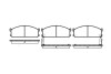 Колодка гальм. диск. KIA BESTA 02.1996-, MAZDA E 2000,2200 01.1984 - передн. REMSA 0244.02 (фото 1)