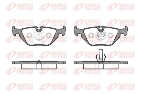 Колодка гальм. диск. Бмв 3/5/7ser. задн. REMSA 0265.50