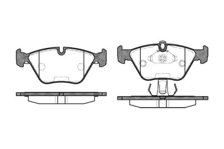 Колодка тормозов. диск. BMW 3 (E46), 5 (E39) (выр-во) REMSA 0270.25