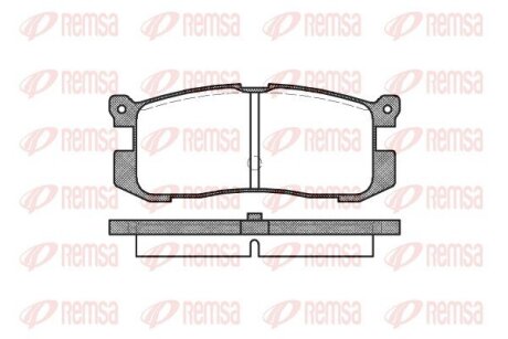 Колодки гальмівні дискові REMSA 0272.00