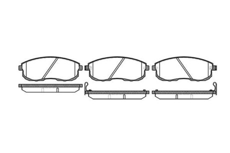 Колодка тормозов. диск. NISSAN MAXIMA QX 94-99 передн. (выр-во) REMSA 0293.12