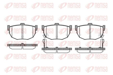 Колодки тормозные дисковые REMSA 0294.32