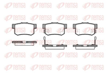 Колодки тормозные дисковые REMSA 0325.12