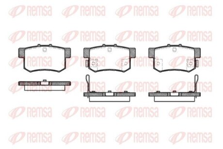 Колодки тормозные дисковые REMSA 0325.22