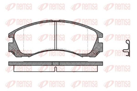 Колодки тормозные дисковые REMSA 0354.22