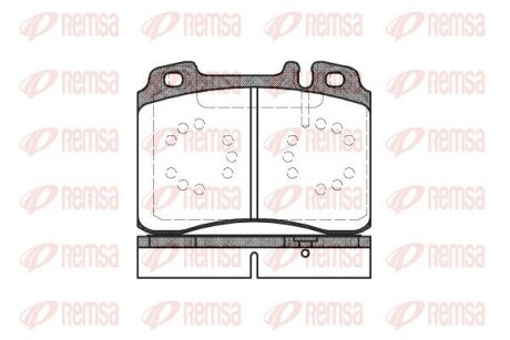 Колодки гальмівні дискові REMSA 0379.20